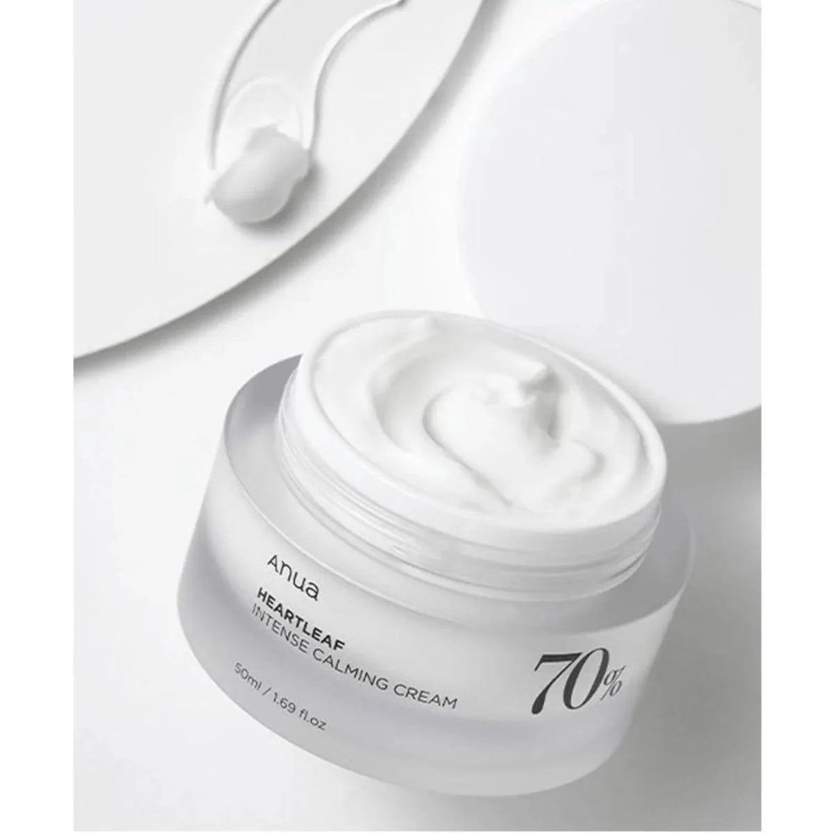 Crema calmante 70% de hojas de corazón de Anua