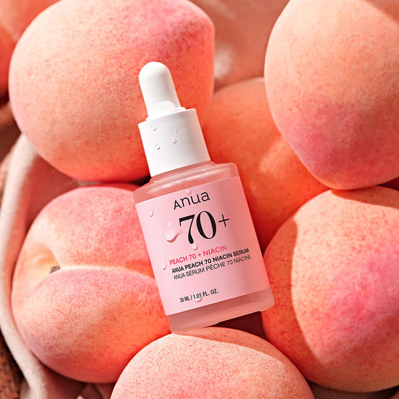 Anua Peach 70% Niacin Serum – Sérum Éclat Peau de Pêche