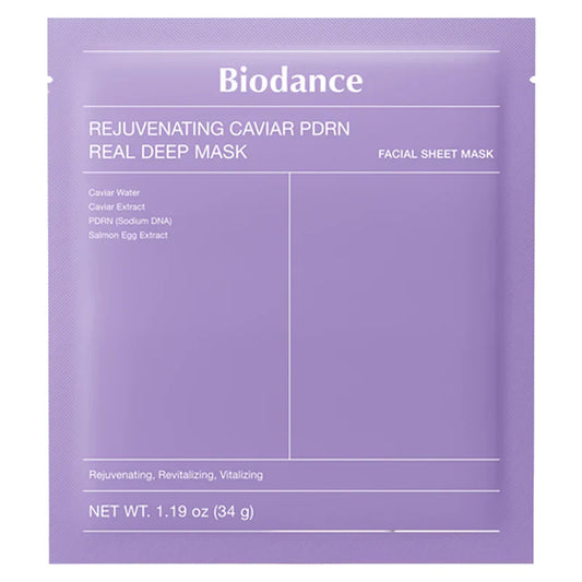 BIODANCE Rejuvenating Caviar PDRN Real Deep Mask – Masques Premium x4