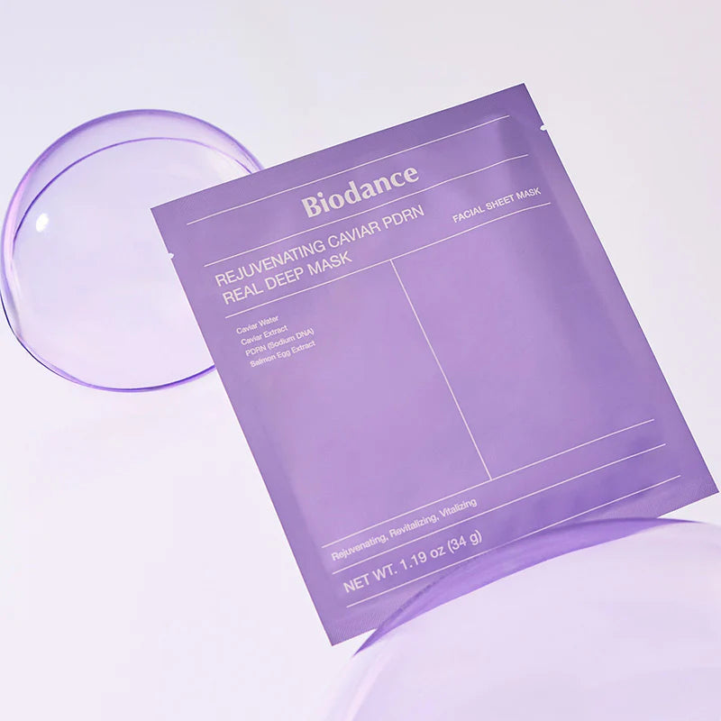 BIODANCE Rejuvenating Caviar PDRN Real Deep Mask – Masques Premium x4