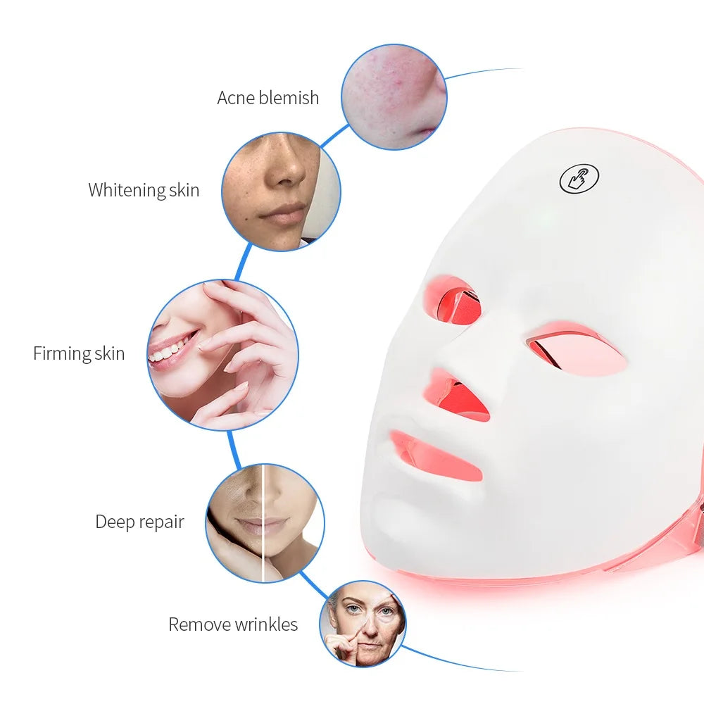Rechargeable LED Face Mask | Professional Anti-Aging and Radiance Treatment