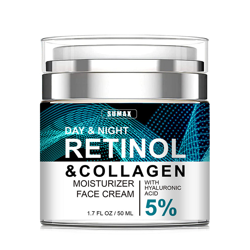 Collagen Face Cream with Retinol and Hyaluronic Acid – Anti-Aging Day & Night Moisturizer