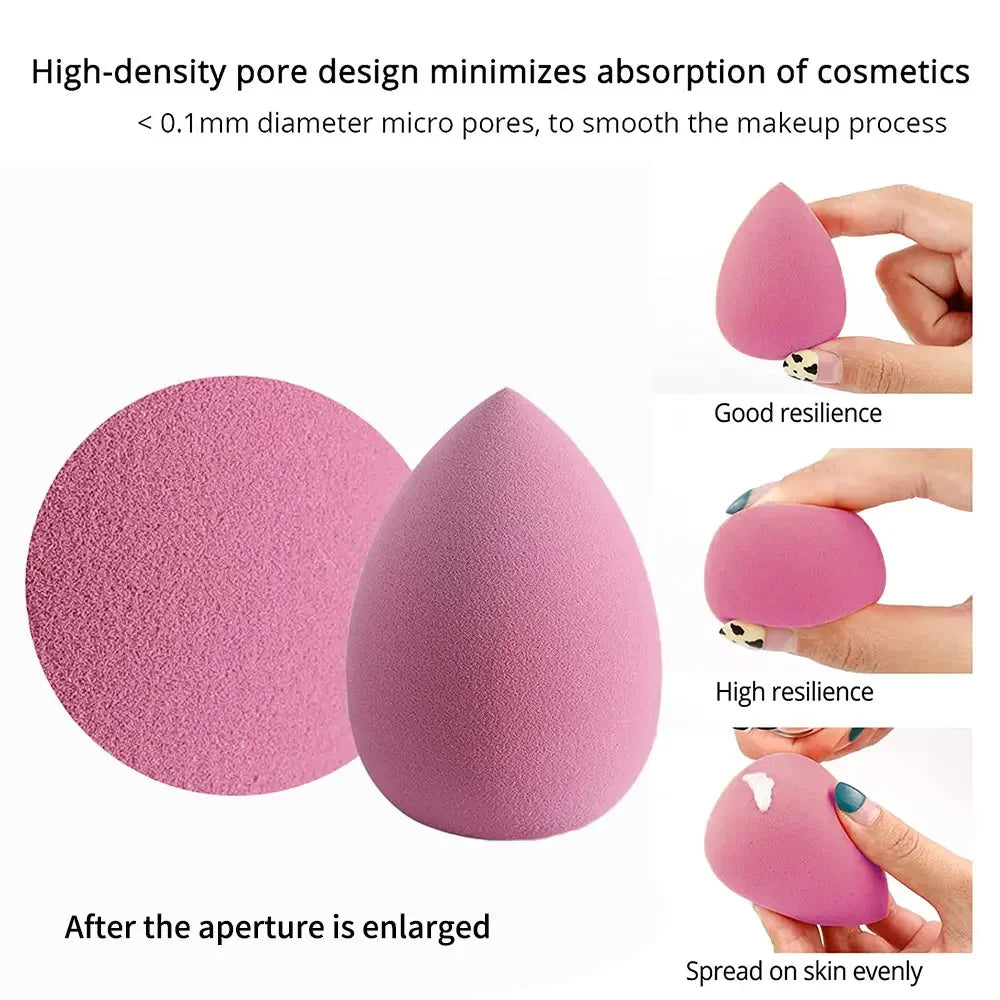 Soft Makeup Sponges – Set of 4 with Storage Box | Blender Beauty Egg