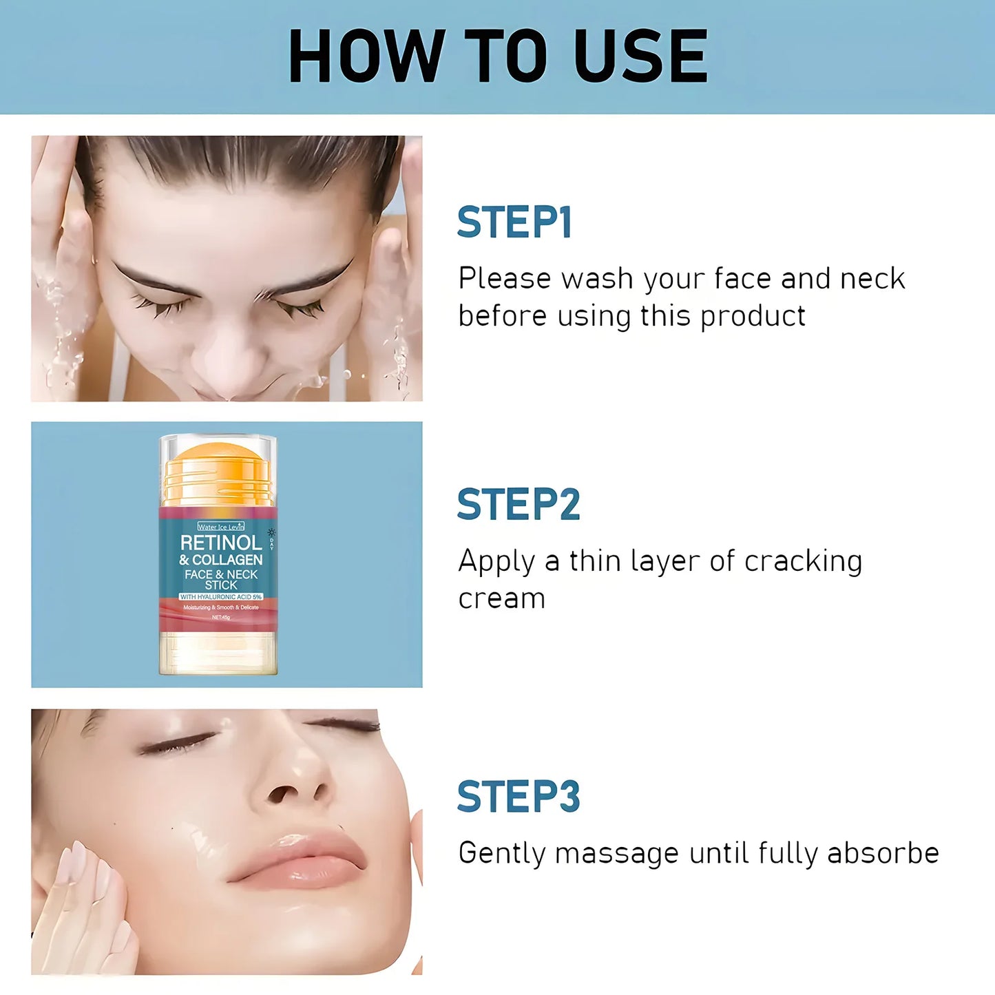 Firming Cream Stick with Retinol & Collagen – Anti-Wrinkle & Radiance for the Face