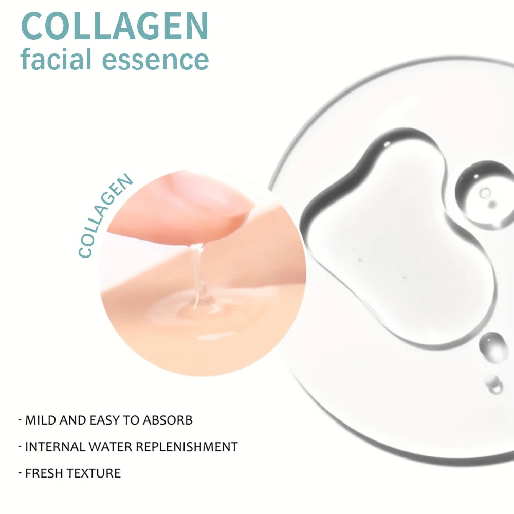 Esencia facial de colágeno: hidratante antiedad y radiante