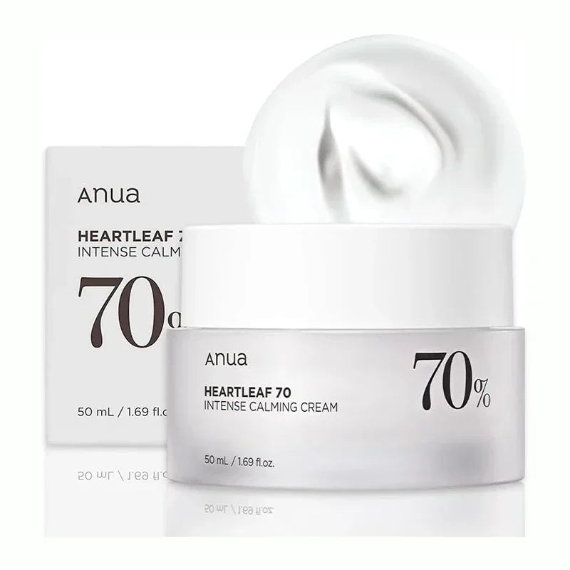 Crema calmante 70% de hojas de corazón de Anua