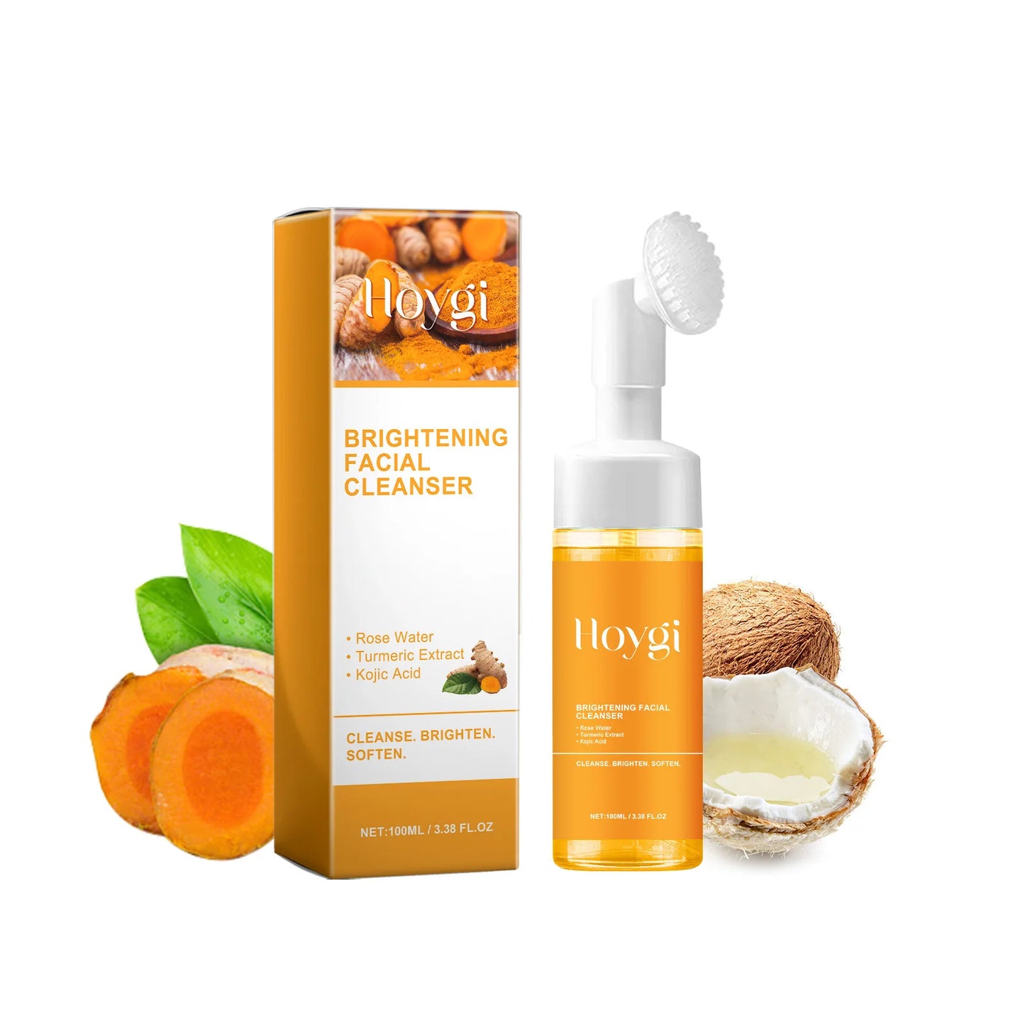 Gel limpiador radiante de cúrcuma y ácido kójico