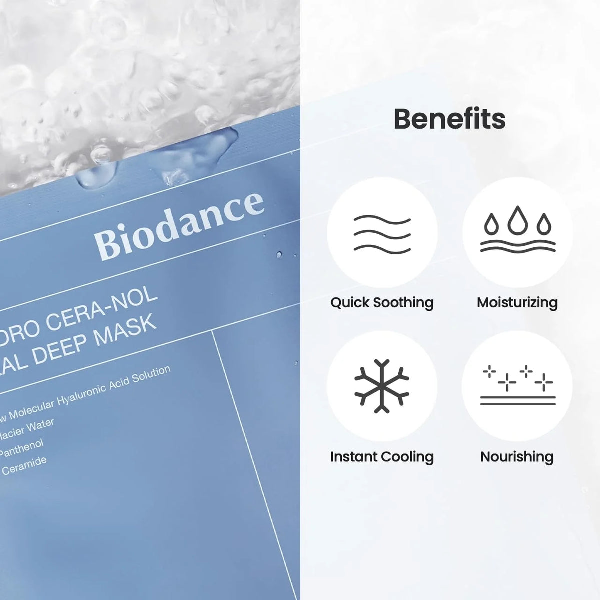 BIODANCE Hydro Cera-Nol Real Deep Mask – Soothing and Strengthening Mask