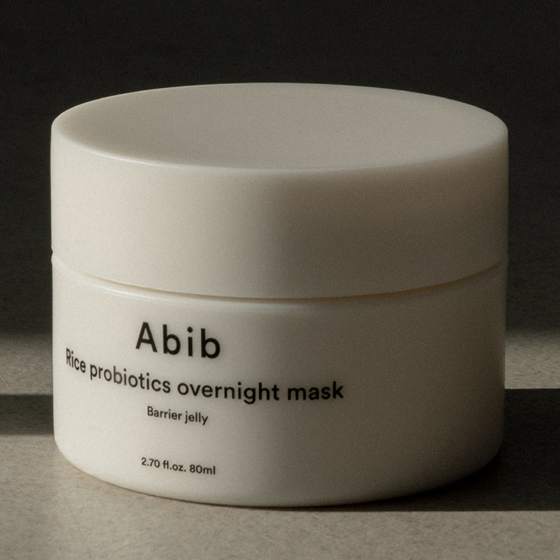 Abib Rice Probiotics Overnight Mask Barrier Jelly – Masque de nuit au riz et ferments 80 ml