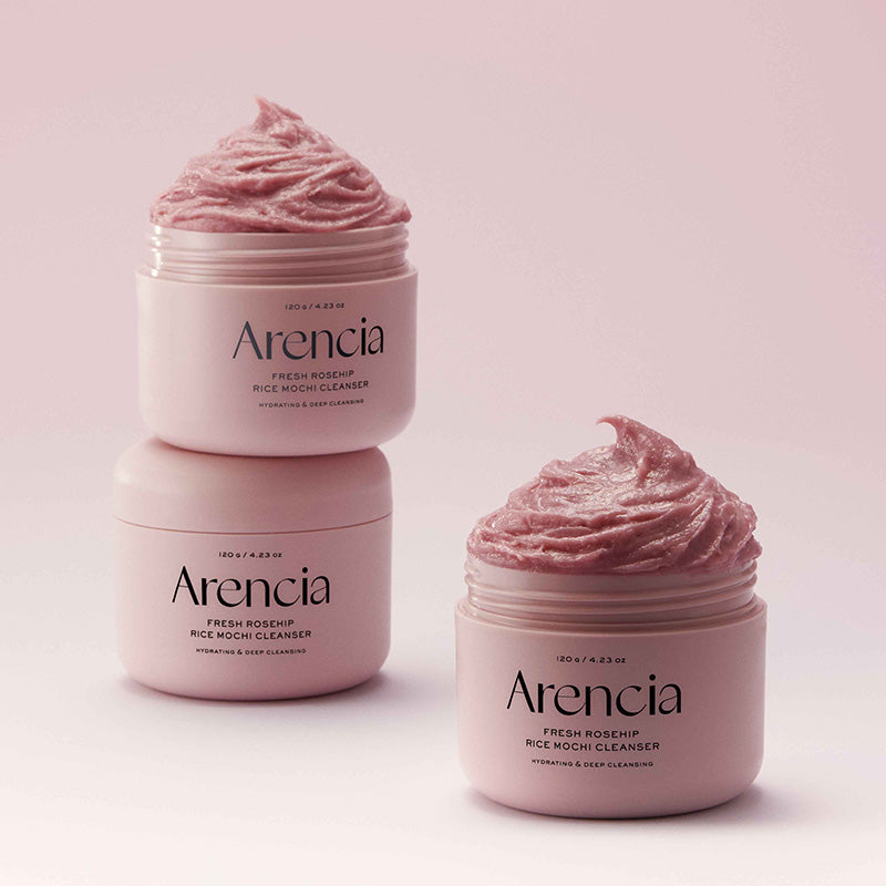 Arencia Fresh Royal Rosehip Mochi Cleanser – Nettoyant mochi à la rose musquée 120 g