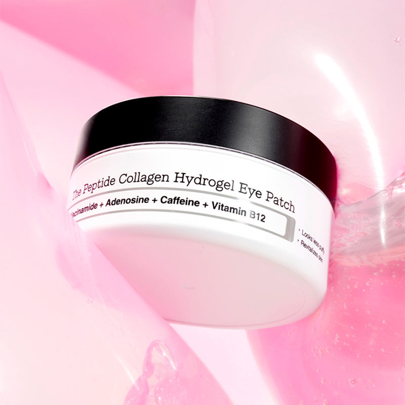 COSRX The Peptide Collagen Hydrogel Eye Patch – Patches yeux peptides et collagène 85 g (60 patches / 30 paires)