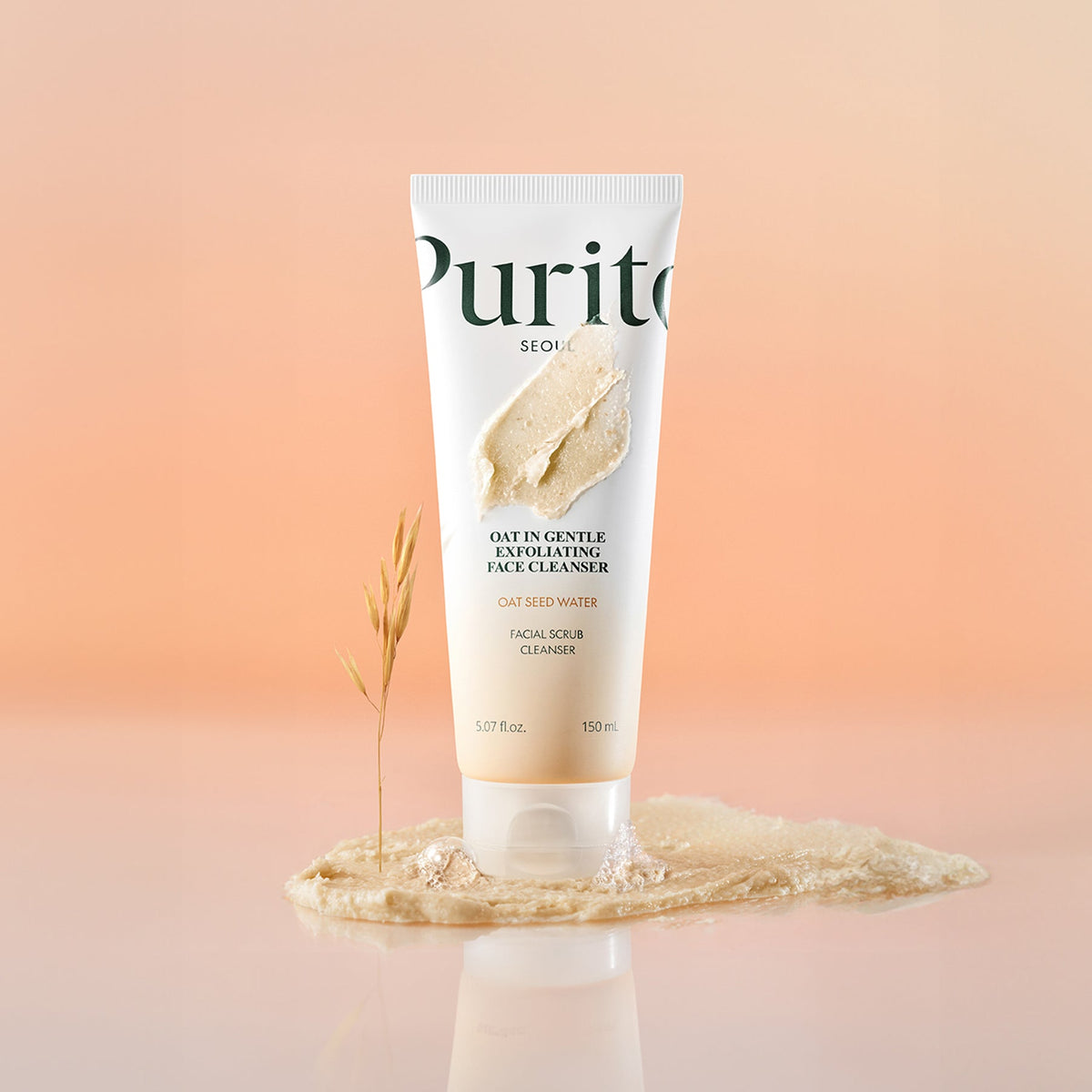 PURITO SEOUL Oat In Gentle Exfoliating Face Cleanser 150 ml — Limpiador facial exfoliante