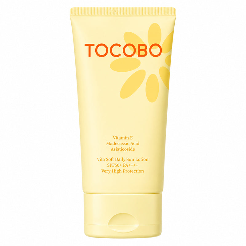 Tubo TOCOBO Vita Soft Daily Sun Lotion SPF50+ PA++++, formato de 150 ml