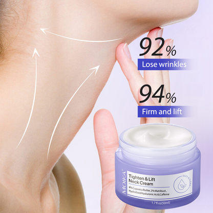 Crema reafirmante para cuello y escote: efecto lifting antiarrugas para una piel suave