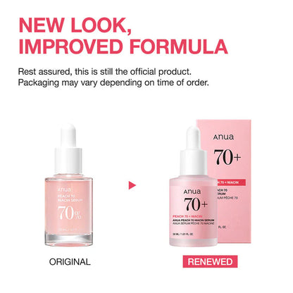 Anua Peach 70% Niacin Serum – Sérum Éclat Peau de Pêche