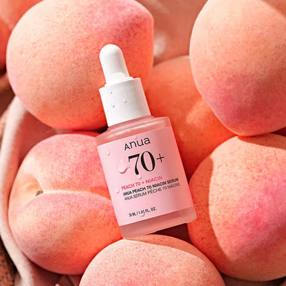Anua Peach 70% Niacin Serum – Sérum Éclat Peau de Pêche