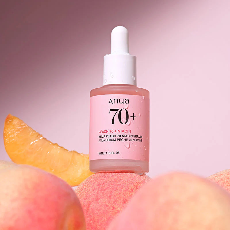 Anua Peach 70% Niacin Serum – Sérum Éclat Peau de Pêche