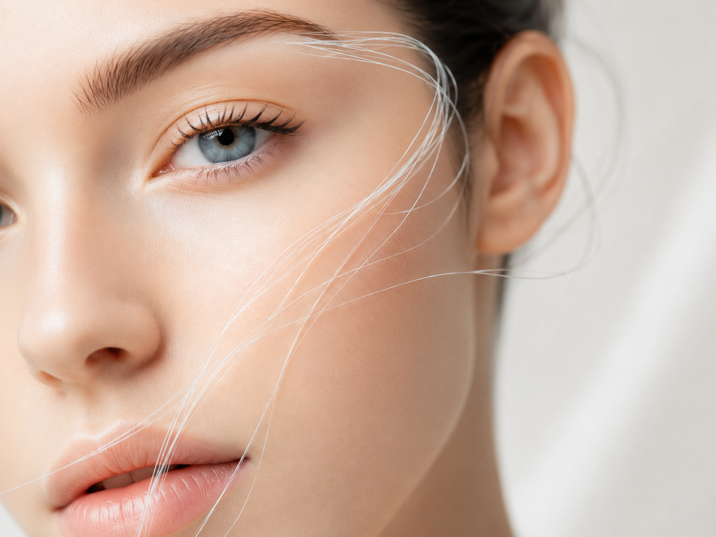 Hilos de colágeno de seda para el rostro: lifting facial natural coreano