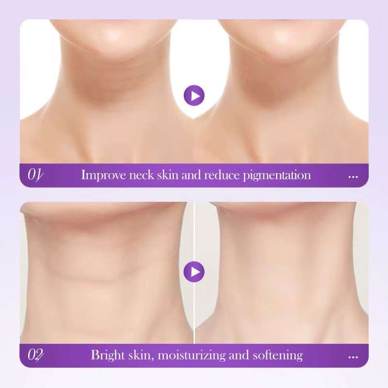 Crema para el cuello con rodillo | Crema reafirmante antiarrugas con aplicador de rodillo