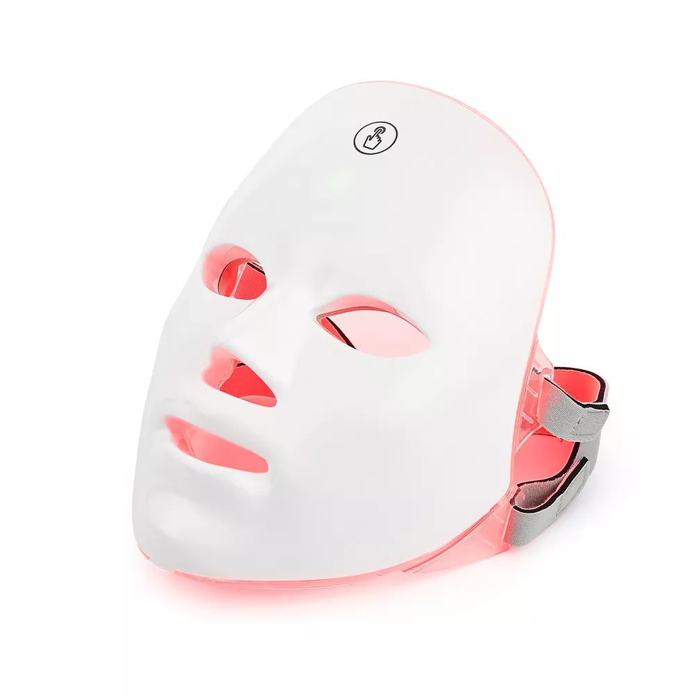 Máscara facial LED recargable | Tratamiento profesional antiedad y radiante