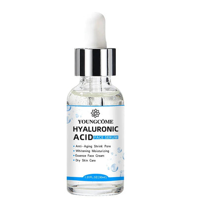 Sérum facial coreano de ácido hialurónico: esencia hidratante profunda para una piel suave y luminosa | Cuidado facial antiedad y reparador