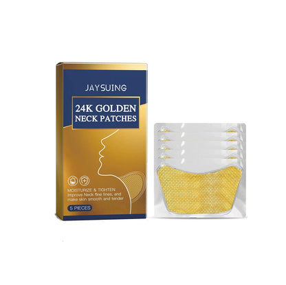 Parche de colágeno para el cuello con oro de 24 quilates | Parches reafirmantes de oro y retinol para el cuello
