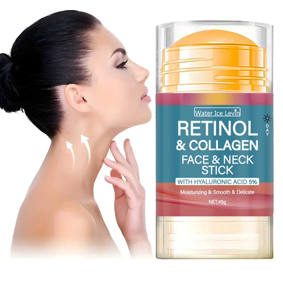 Crema reafirmante en barra con retinol y colágeno: antiarrugas y luminosidad para el rostro.