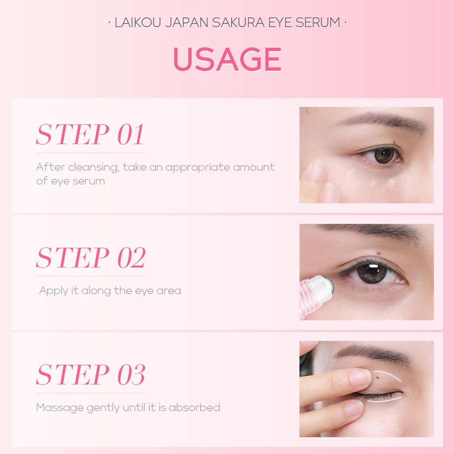 LAIKOU - Sérum Roller à l'Essence de Sakura