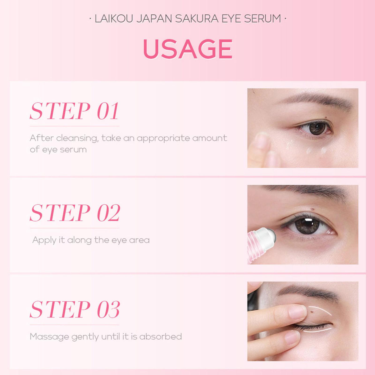 LAIKOU - Roller Serum con esencia de Sakura