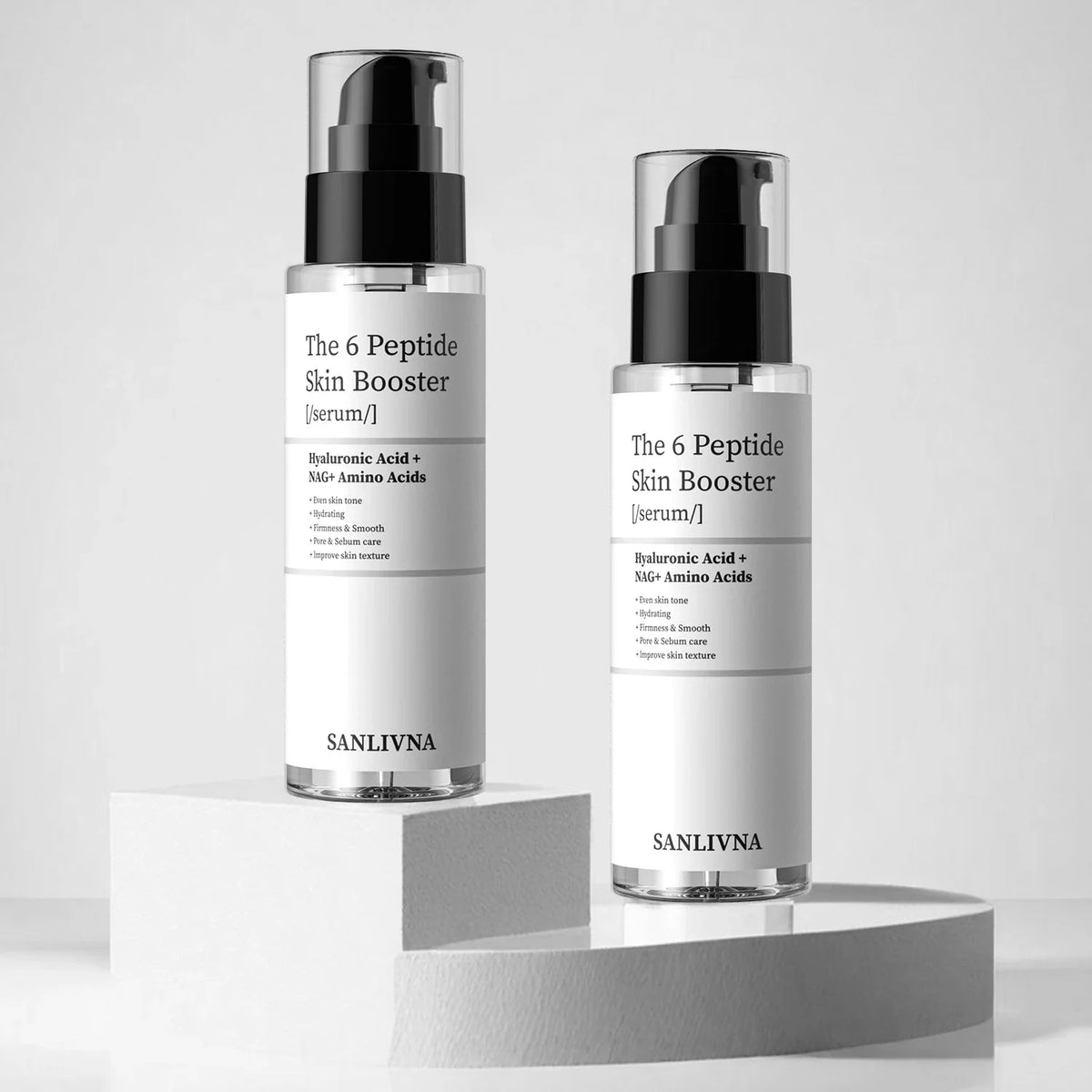 Sérum potenciador de la piel con 6 péptidos | Sérum antiarrugas, iluminador e hidratante