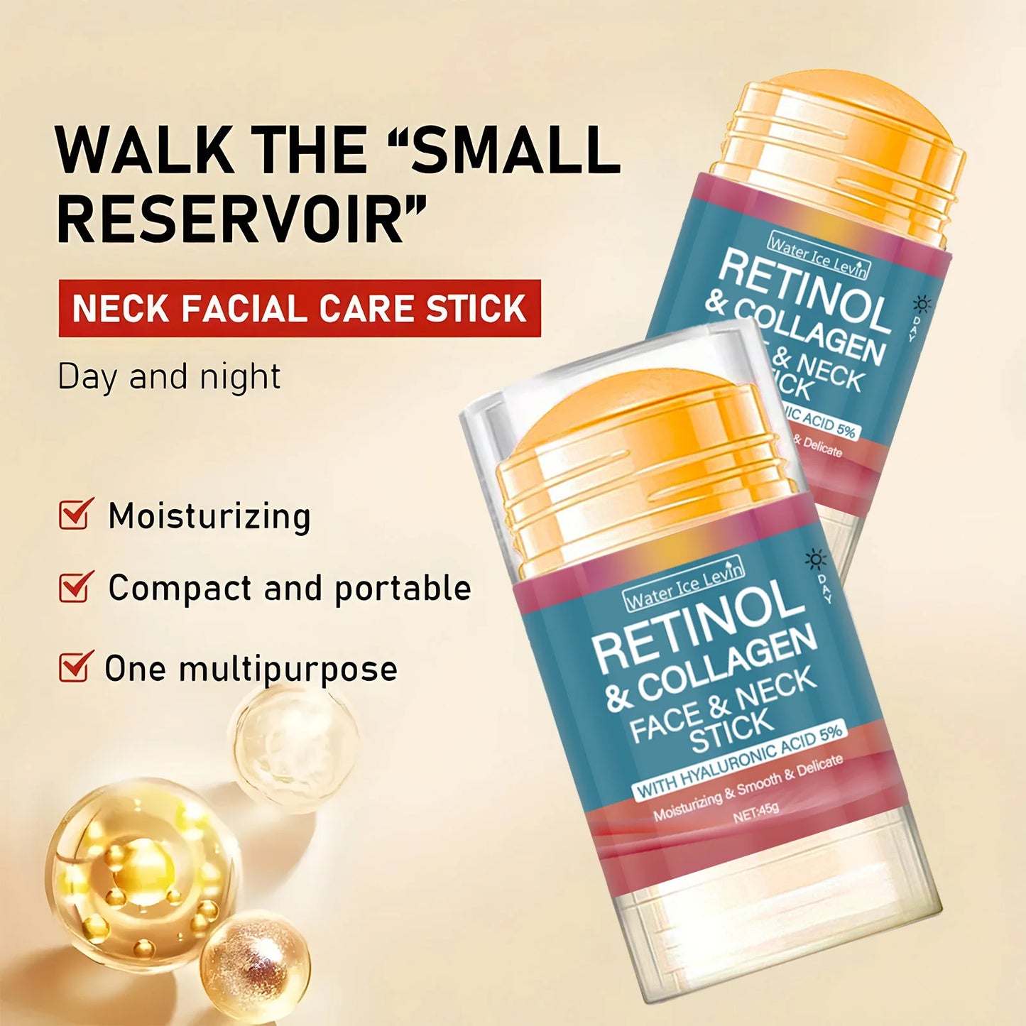 Firming Cream Stick with Retinol &amp; Collagen – Anti-Wrinkle &amp; Radiance for the Face