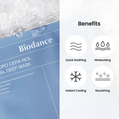 BIODANCE Hydro Cera-Nol Real Deep Mask – Soothing and Strengthening Mask