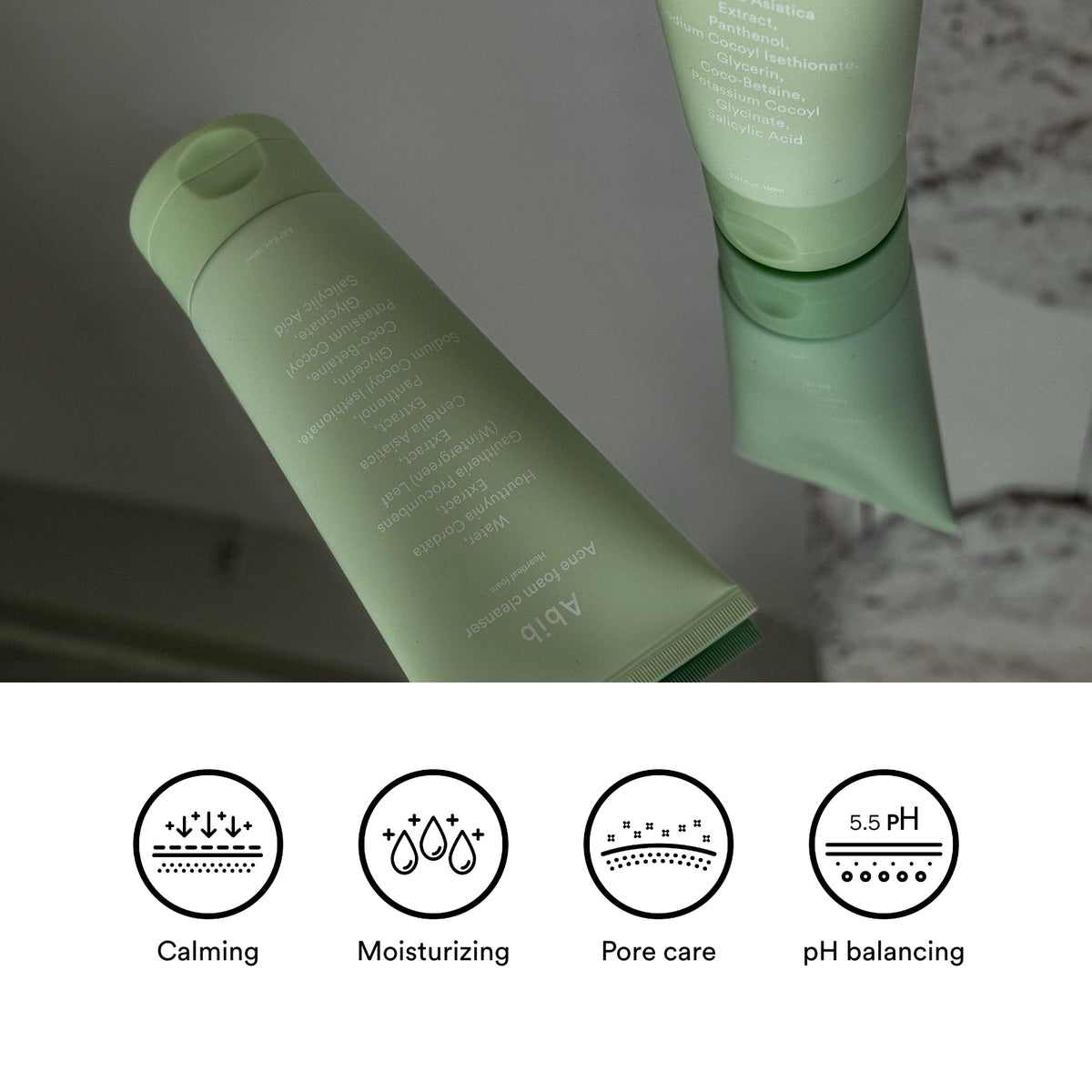 Abib Acne Foam Cleanser Heartleaf Foam – Mousse nettoyante au heartleaf 150 ml