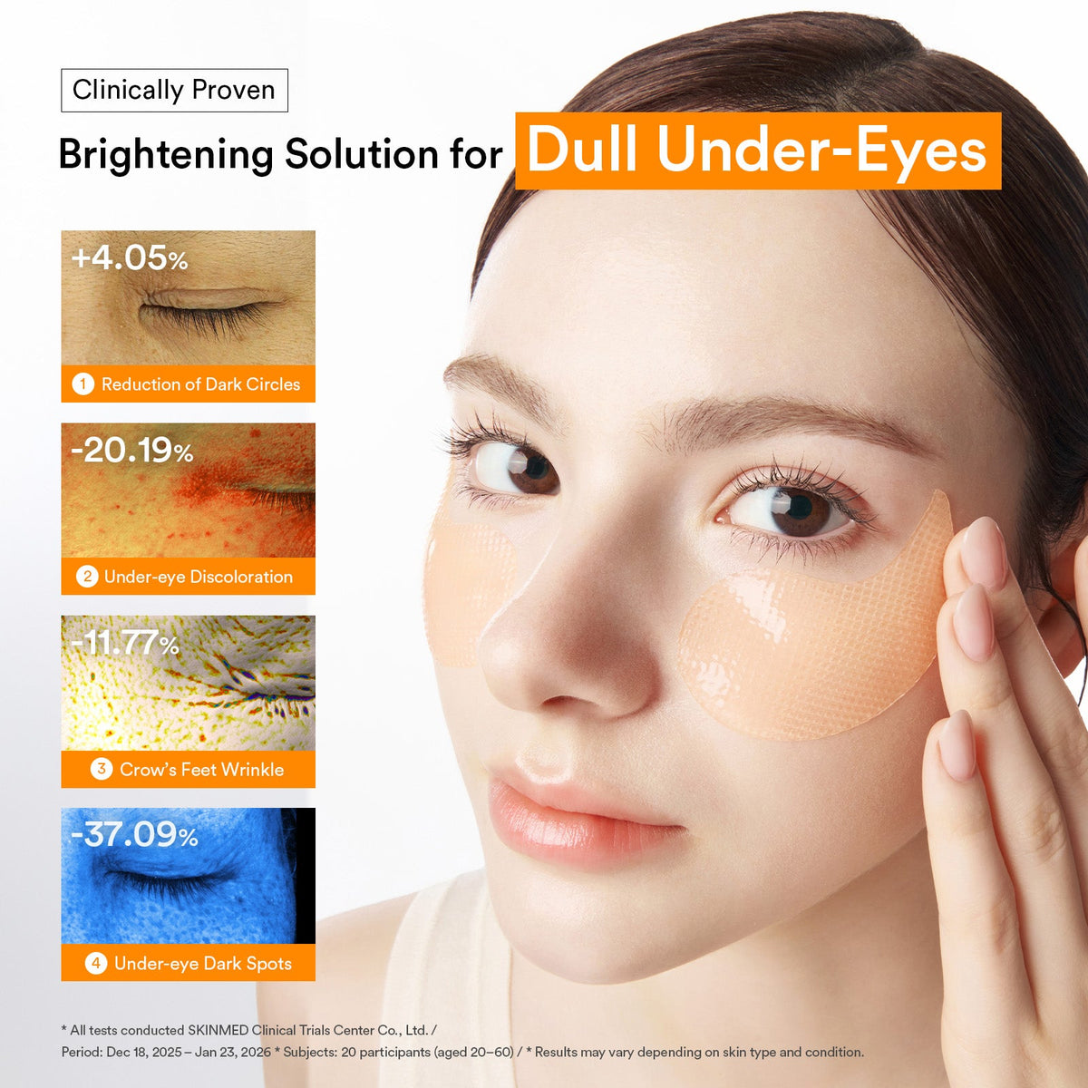 Abib Glutathione Kojic Acid Eye Patch Vita Jelly – Patches yeux éclat au glutathion 90 g (60 patches)