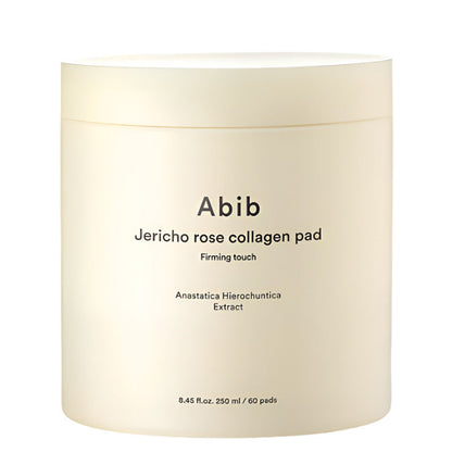 Abib Jericho Rose Collagen Pad Firming Touch – Pads visage rose de Jéricho et collagène 250 ml (60 pads)