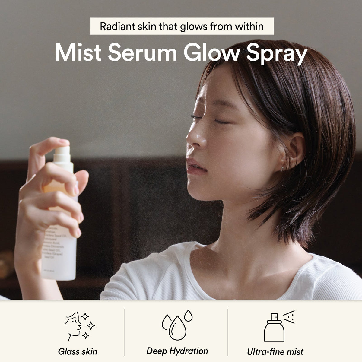 Abib Jericho Rose Mist Serum Glow Spray – Bruma sérum facial luminosidad 100 ml