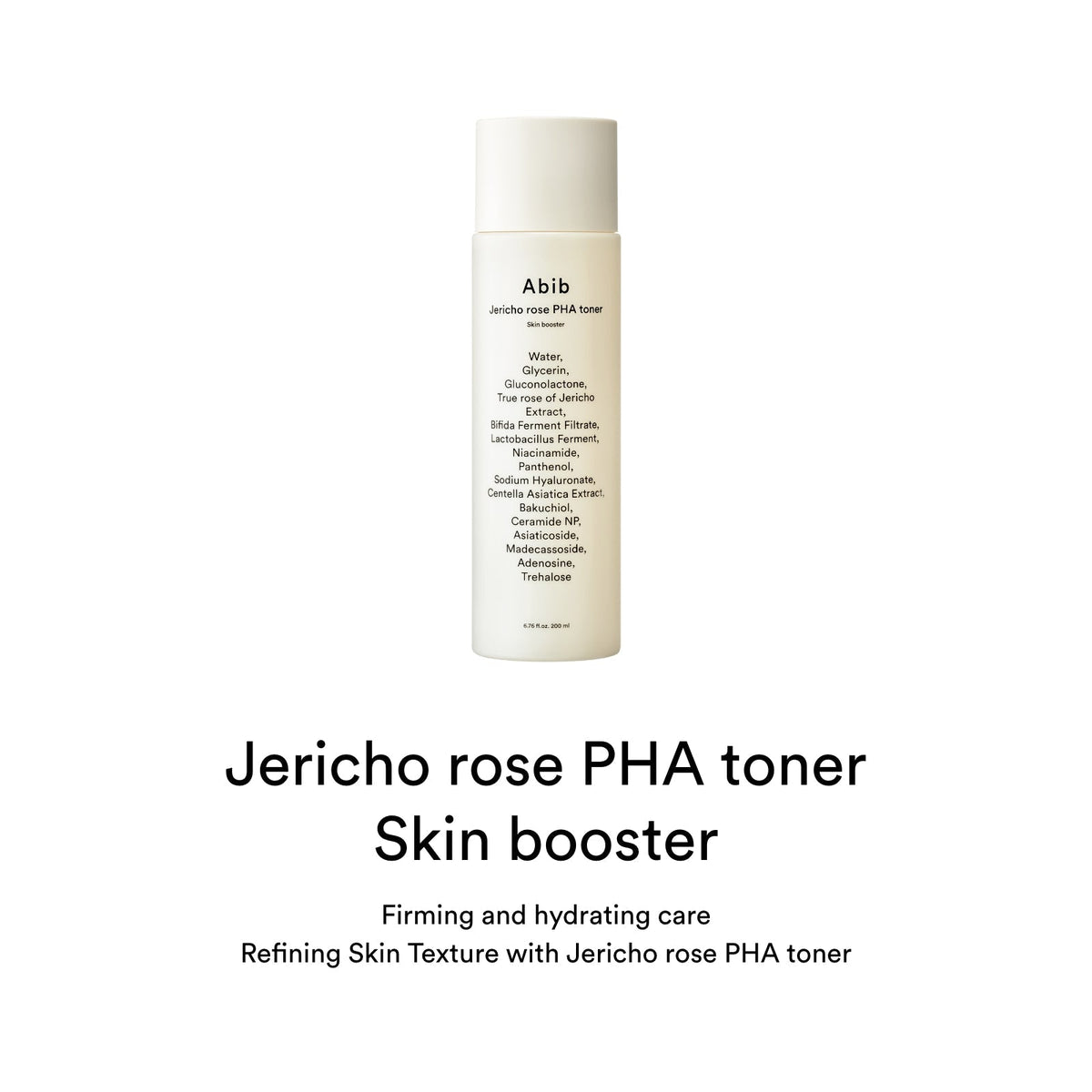 Abib Jericho Rose PHA Toner Skin Booster – Lotion exfoliante douce aux PHA 200 ml