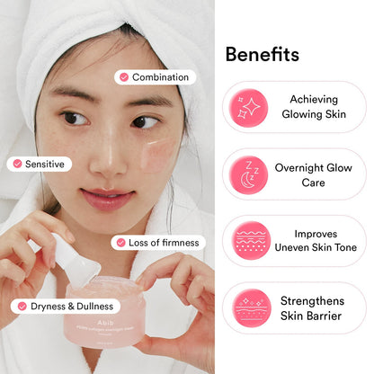 Abib PDRN Collagen Overnight Mask Firming Jelly – Masque de nuit PDRN et collagène 80 ml