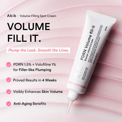 Abib PDRN Volume Fill-it Booster Crème 2.5 Tube – Crème booster PDRN 30 ml