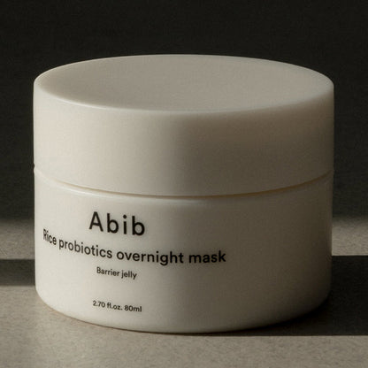 Abib Rice Probiotics Overnight Mask Barrier Jelly – Mascarilla de noche con arroz y fermentos 80 ml