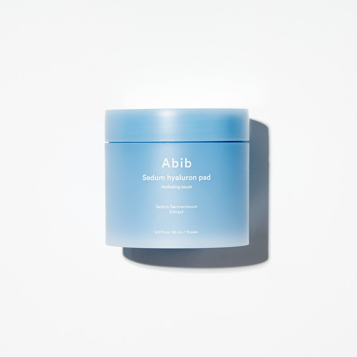 Abib Sedum Hyaluron Pad Hydrating Touch, tarro de 165 ml con 75 discos