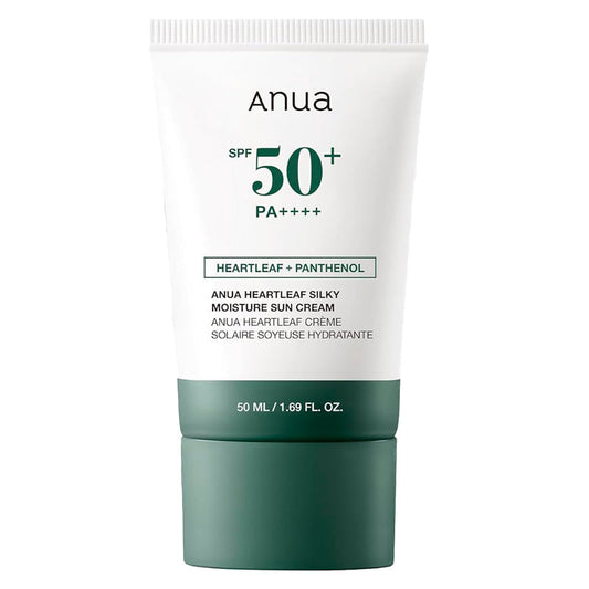 ANUA Heartleaf Silky Moisture Sun Cream – Crema solar con heartleaf 50ml