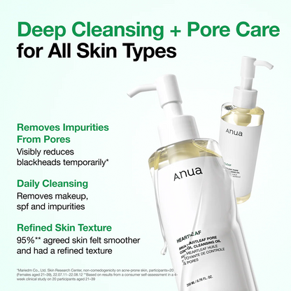 Huile Nettoyante au Heartleaf pour le Contrôle des Pores