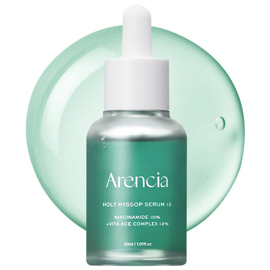 Arencia Holy Hyssop Serum 12 – Sérum éclat hysope et peptides 30 ml