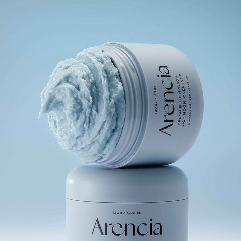 Arencia Fresh Blue Hyssop Rice Mochi Cleanser – Rice and hyssop mochi cleanser 120 g