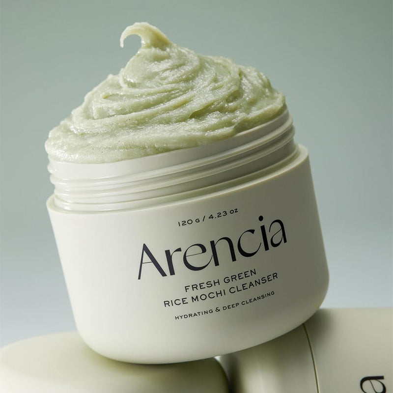 Arencia Fresh Green Rice Mochi Cleanser – Nettoyant mochi riz et thé vert 120 g