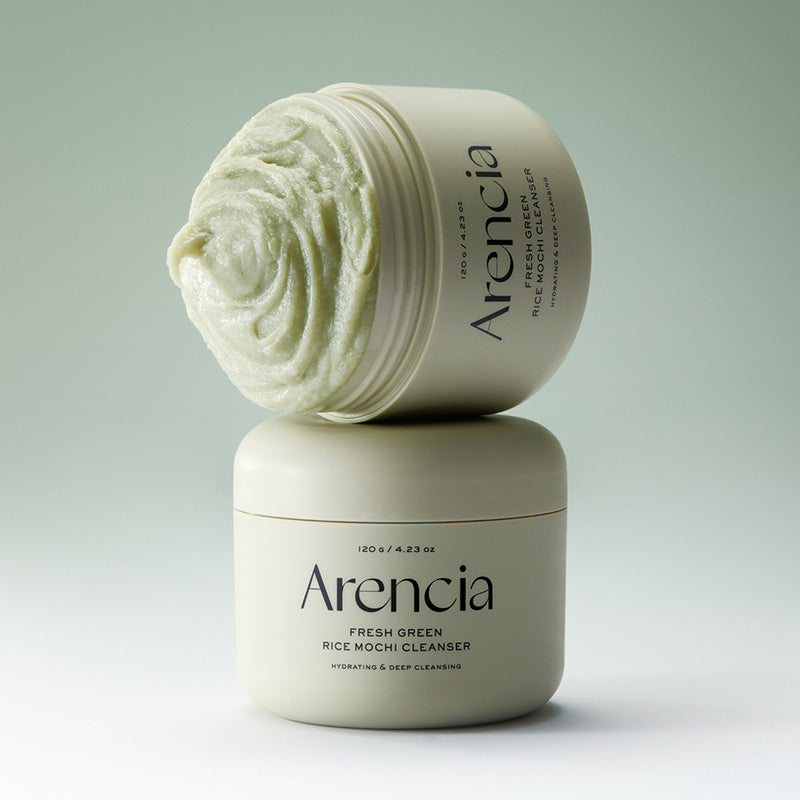 Arencia Fresh Green Rice Mochi Cleanser – Nettoyant mochi riz et thé vert 120 g