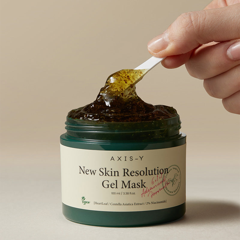 AXIS-Y New Skin Resolution Gel Mask – Masque gel à rincer niacinamide et cica 100 ml