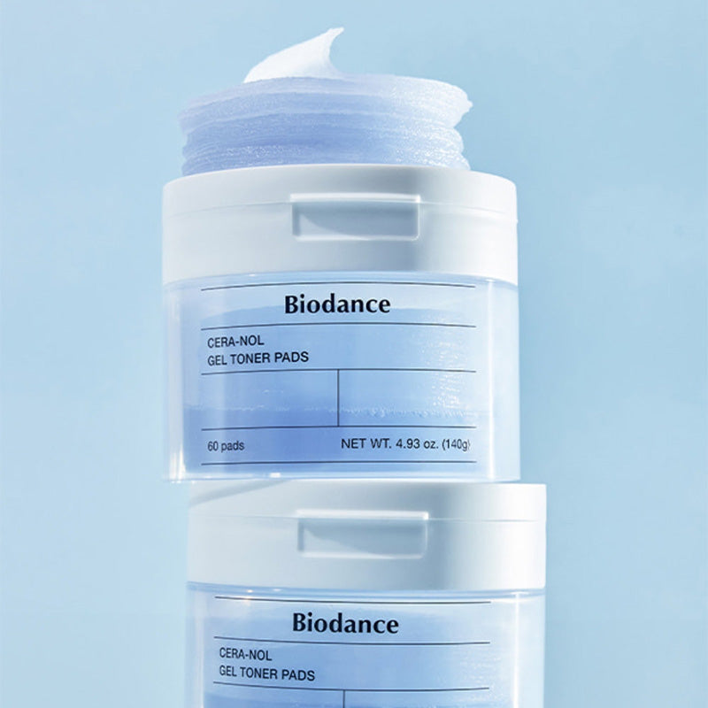 BIODANCE Cera-nol Gel Toner Pads – Pads hydratants Cera-nol aux céramides 140g / 60 Pads