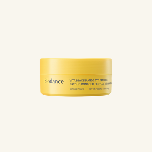 BIODANCE Vita Niacinamide Eye Patches – Patches yeux hydrogel à la niacinamide 85 g (60 patches / 30 paires)